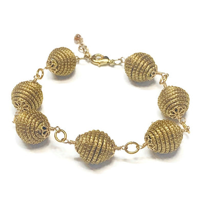 Golden Grass Link Bracelet