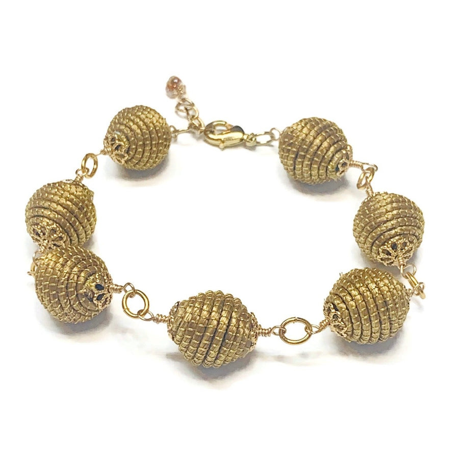 Golden Grass Link Bracelet